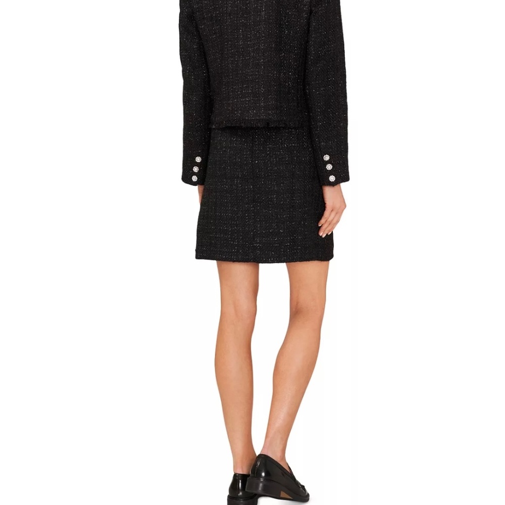 CeCe Rhinestone Button Metallic Tweed Jacket - Picture 9 of 9